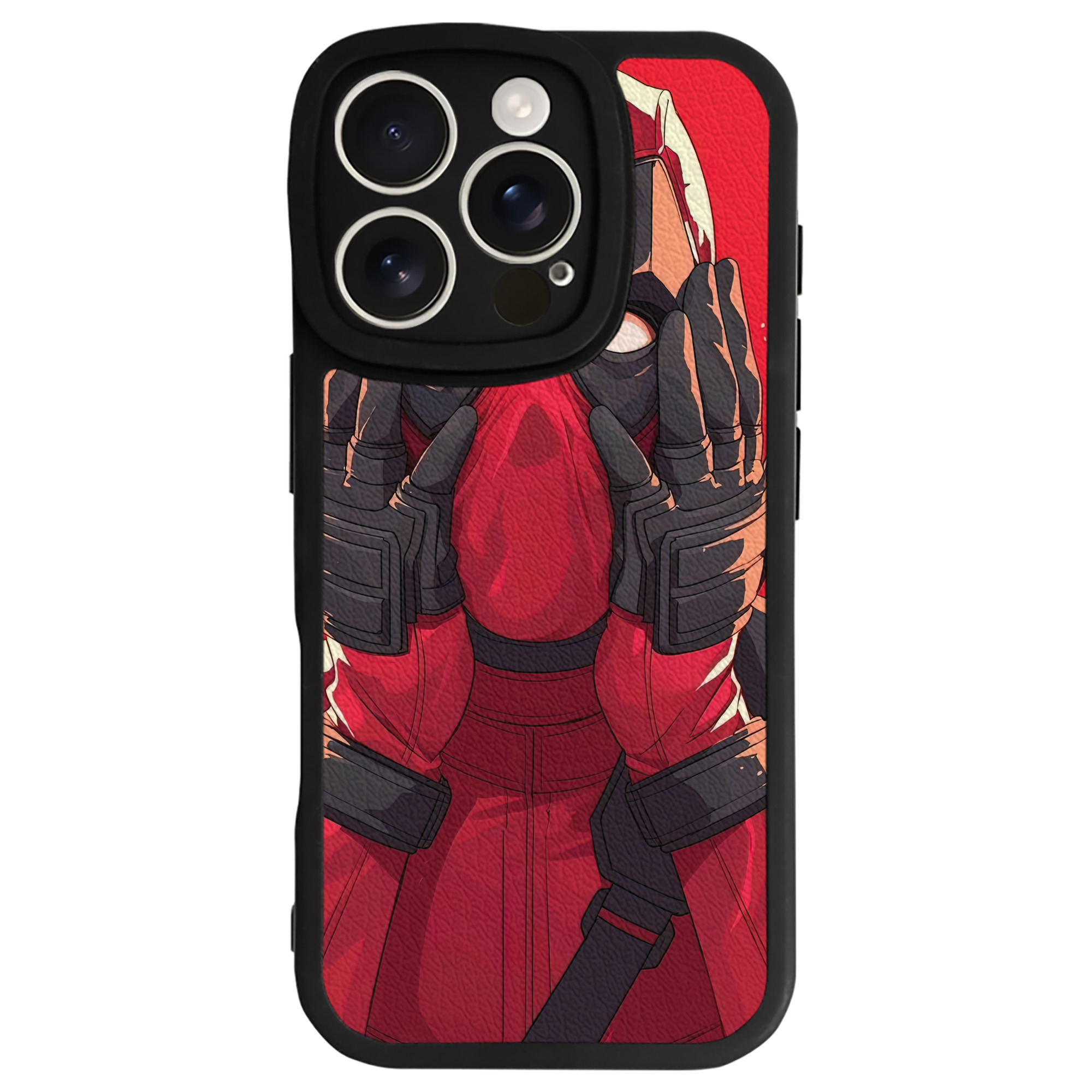 （画像用） Deadpool デッドプール 【iPhone 16シリーズ対応】シリコンスマホケース（レザー調） 材質：シリコン